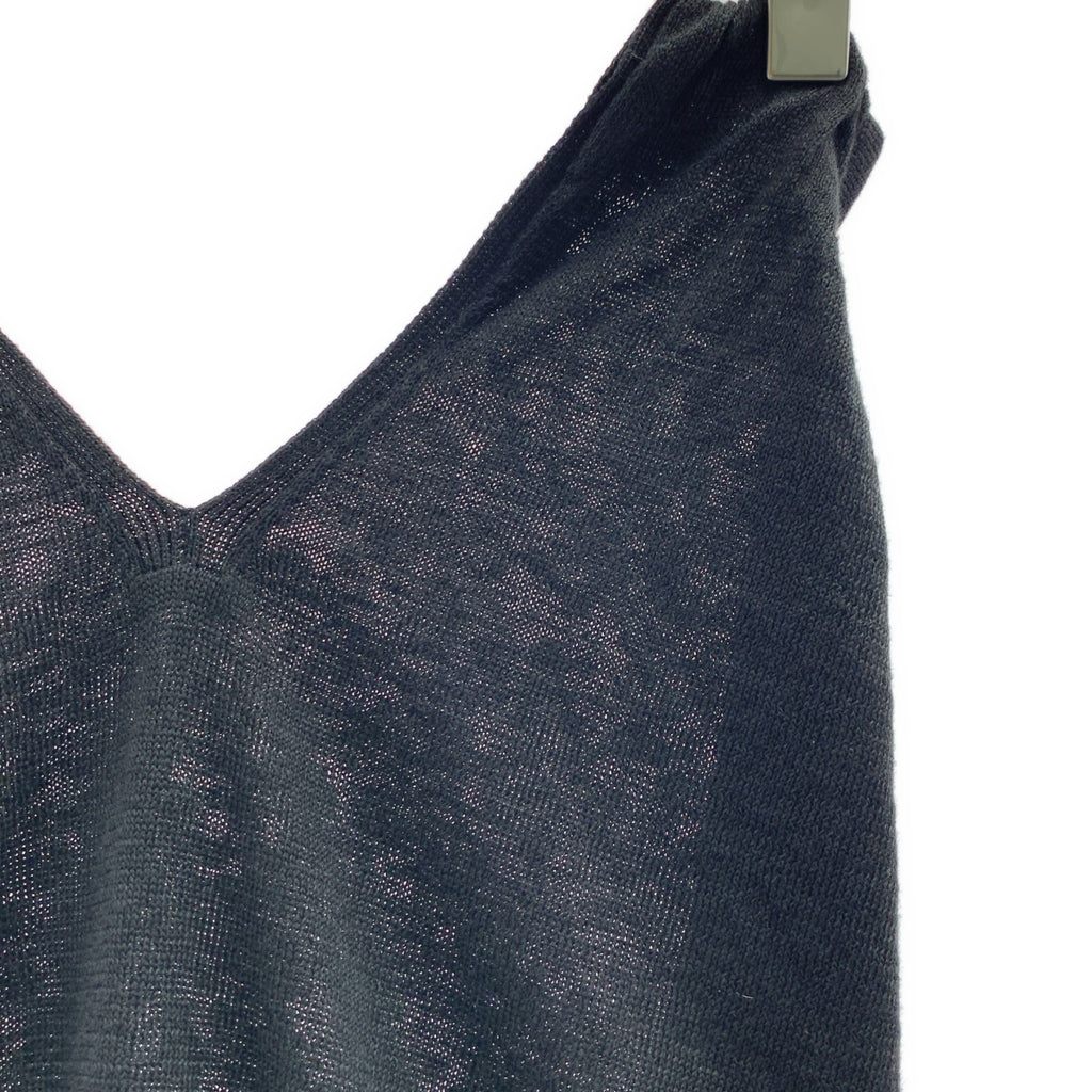 BIOTOP / ビオトープ | リネン ノースリーブ ニット トップス | 01 |