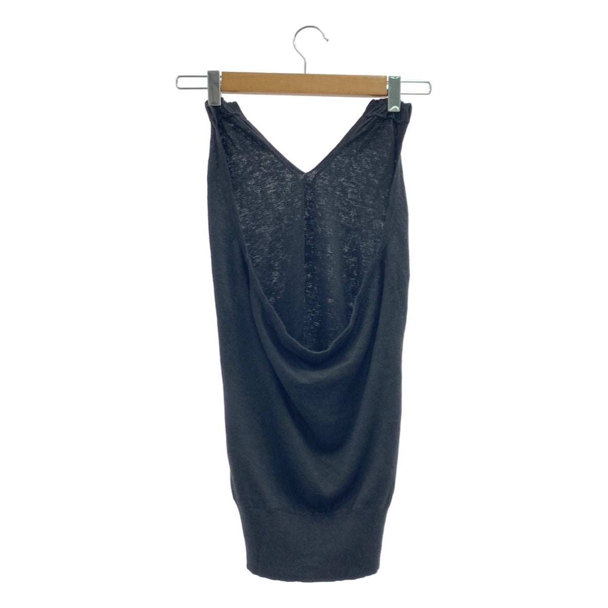 BIOTOP / ビオトープ | リネン ノースリーブ ニット トップス | 01 |