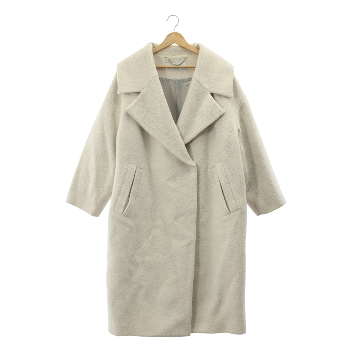ADORE / アドーア | ウール クレーター メルトンコート | 36 | ホワイト | レディース