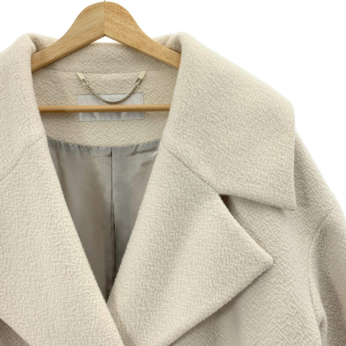 ADORE / アドーア | ウール クレーター メルトンコート | 36 | ホワイト | レディース