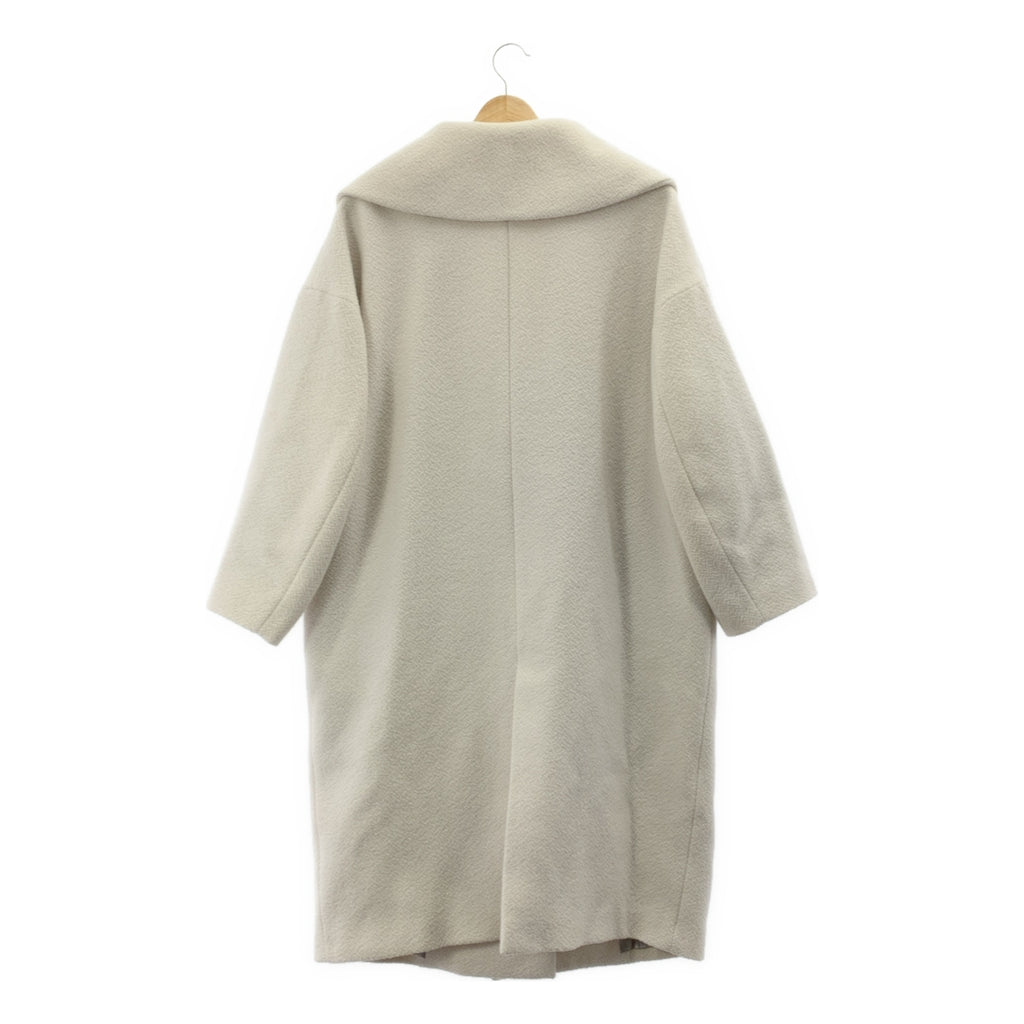 ADORE / アドーア | ウール クレーター メルトンコート | 36 | ホワイト | レディース
