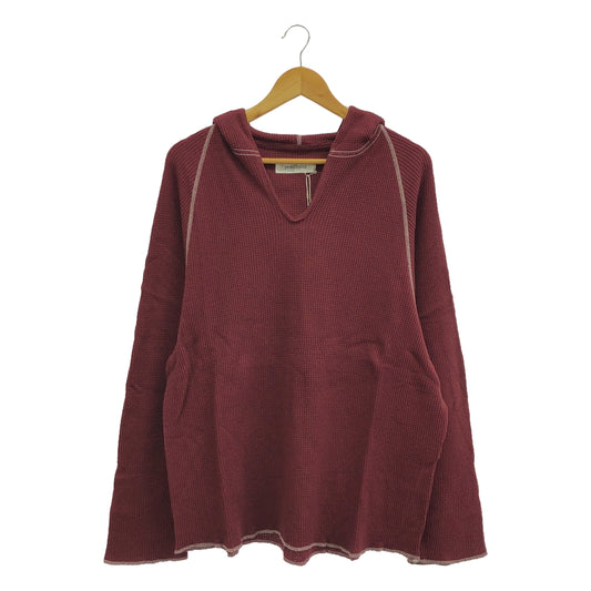 [New] prasthana / Prasthana | Deep V Hoodie | M | Burgundy | Men's