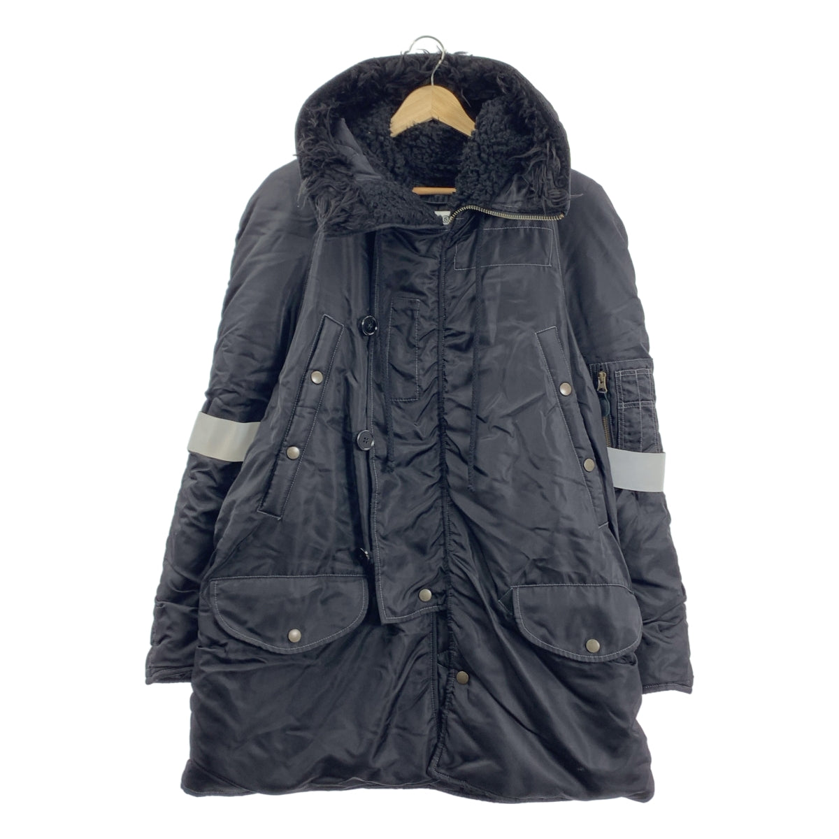 MM6 Maison Margiela / 엠엠 식스 메종 마르젤라 | 2022AW | SPORTS BOMBER JACKET 후드 나일론 폭격기 재킷 | 38 |