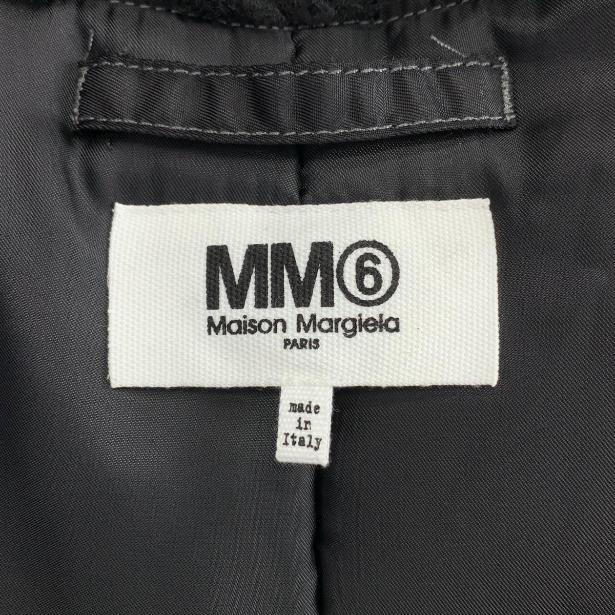 【美品】  MM6 Maison Margiela / エムエムシックスメゾンマルジェラ | 2022AW | SPORTS BOMBER JACKET フーデッド ナイロン ボンバー ジャケット | 38 | ブラック | レディース