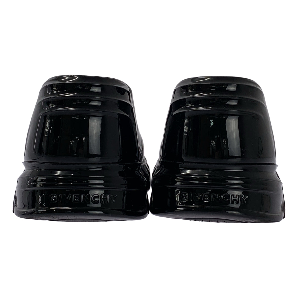 GIVENCHY / 지방시 | 특허 가죽 로고 플랫폼 샌들 | 35 | 여성