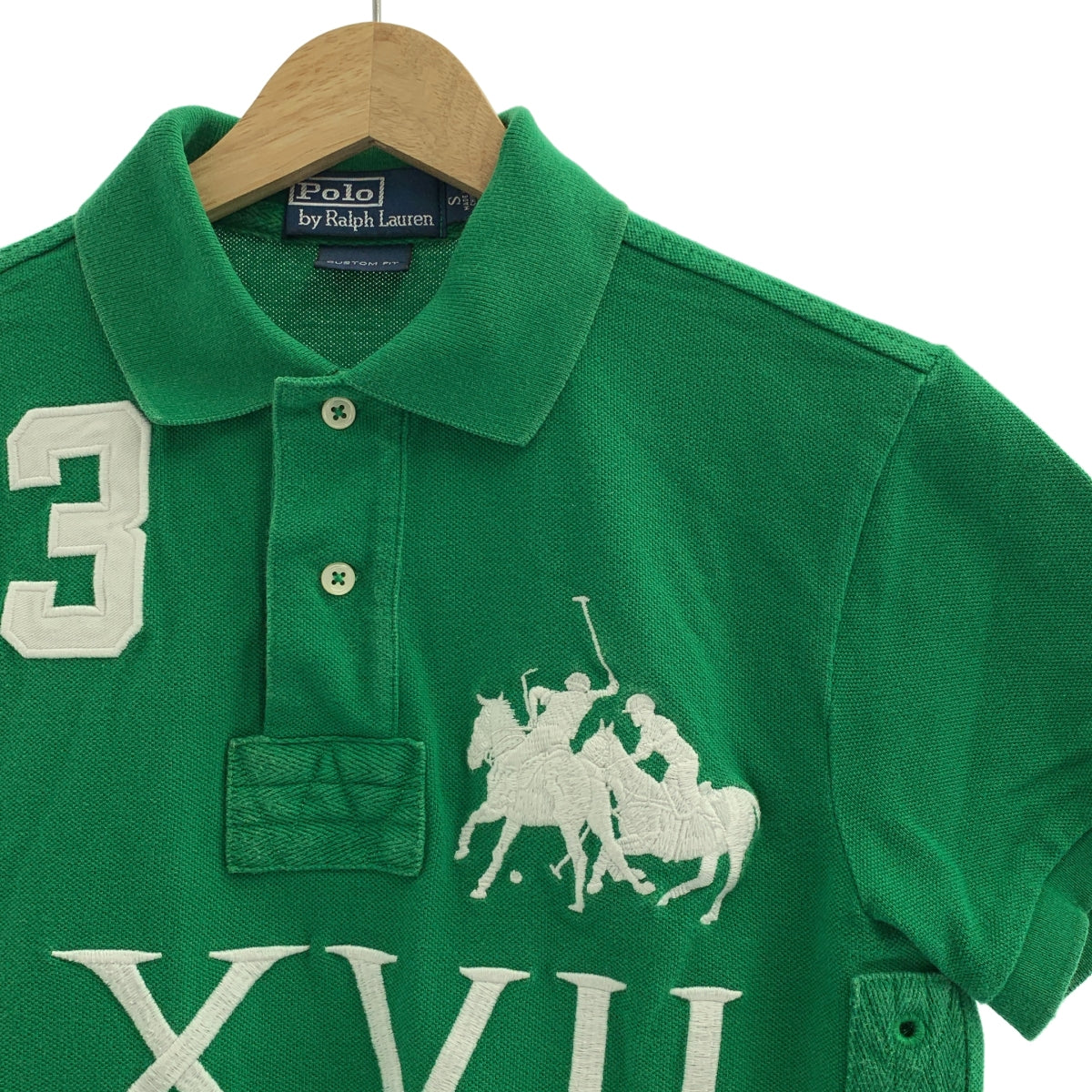 POLO RALPH LAUREN / 폴로랄프로렌 | LXVII / 조랑말 넘버링 패치 폴로 셔츠 컷소우 | S | 남성