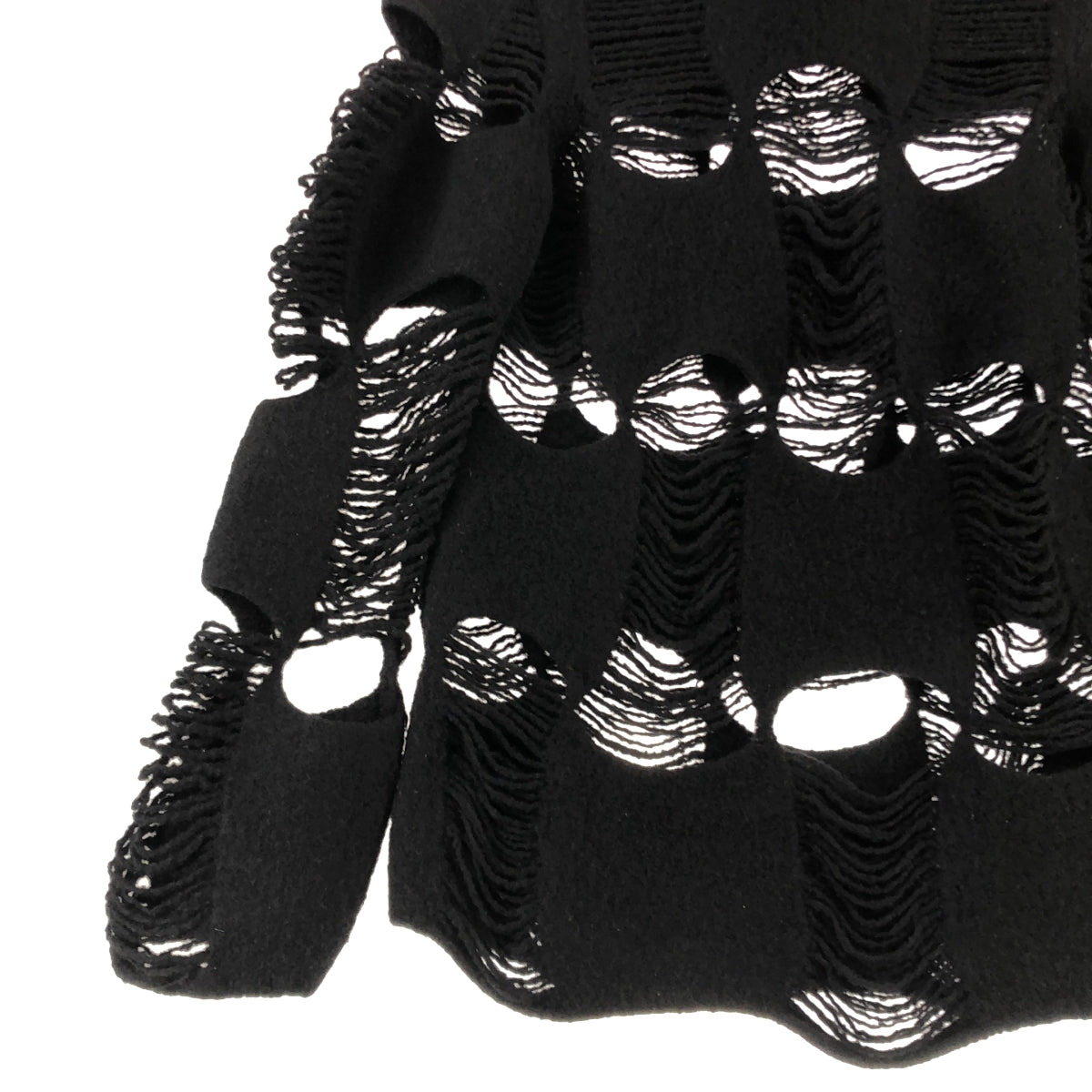 COMME des GARCONS / コムデギャルソン | 2024AW | Distressed Sweater 製品加工 ウール ニット プルオーバー | S | レディース