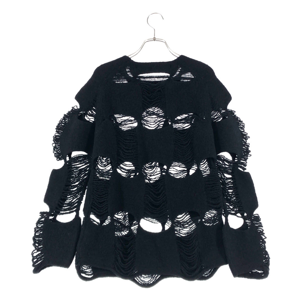 COMME des GARCONS / コムデギャルソン | 2024AW | Distressed Sweater 製品加工 ウール ニット プルオーバー | S | レディース