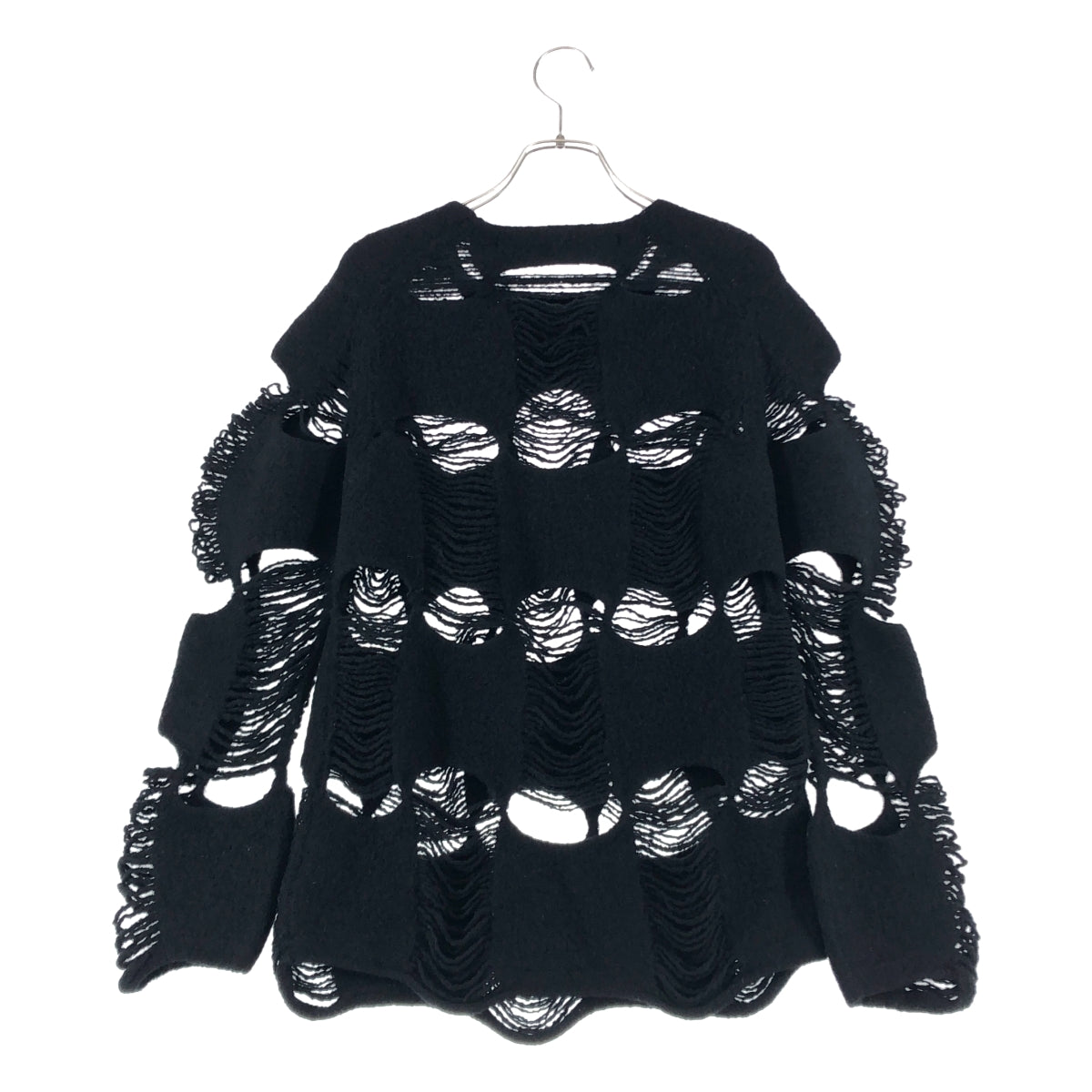 COMME des GARCONS / コムデギャルソン | 2024AW | Distressed Sweater 製品加工 ウール ニット プルオーバー | S | レディース