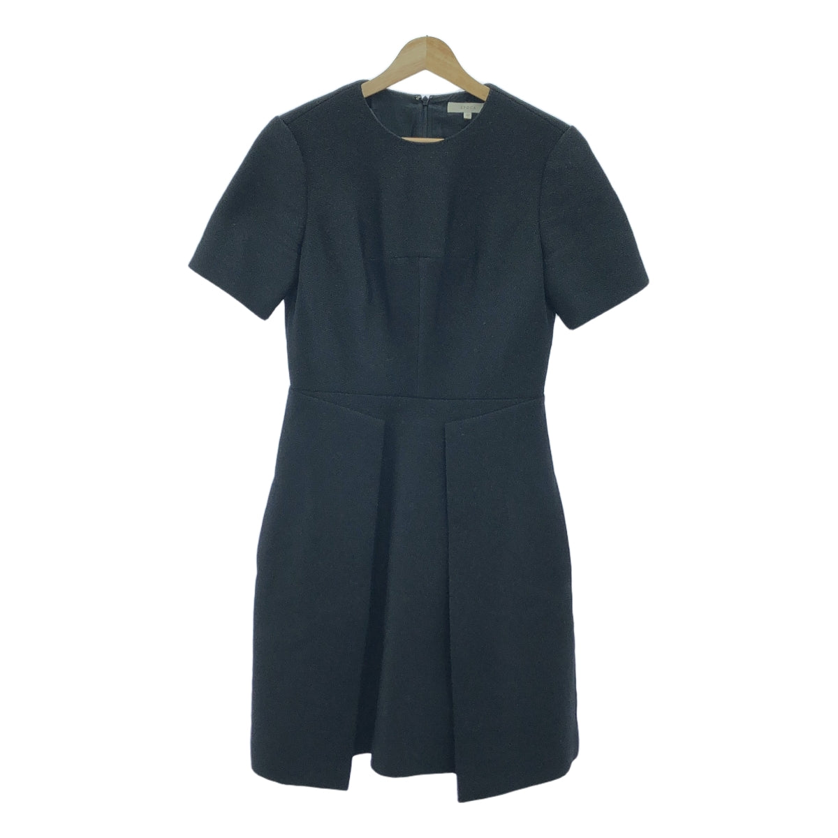 EPOCA / 에포카 | 나일론 코튼 울 라메 디자인 원피스 | 42 | 블랙 | 여성