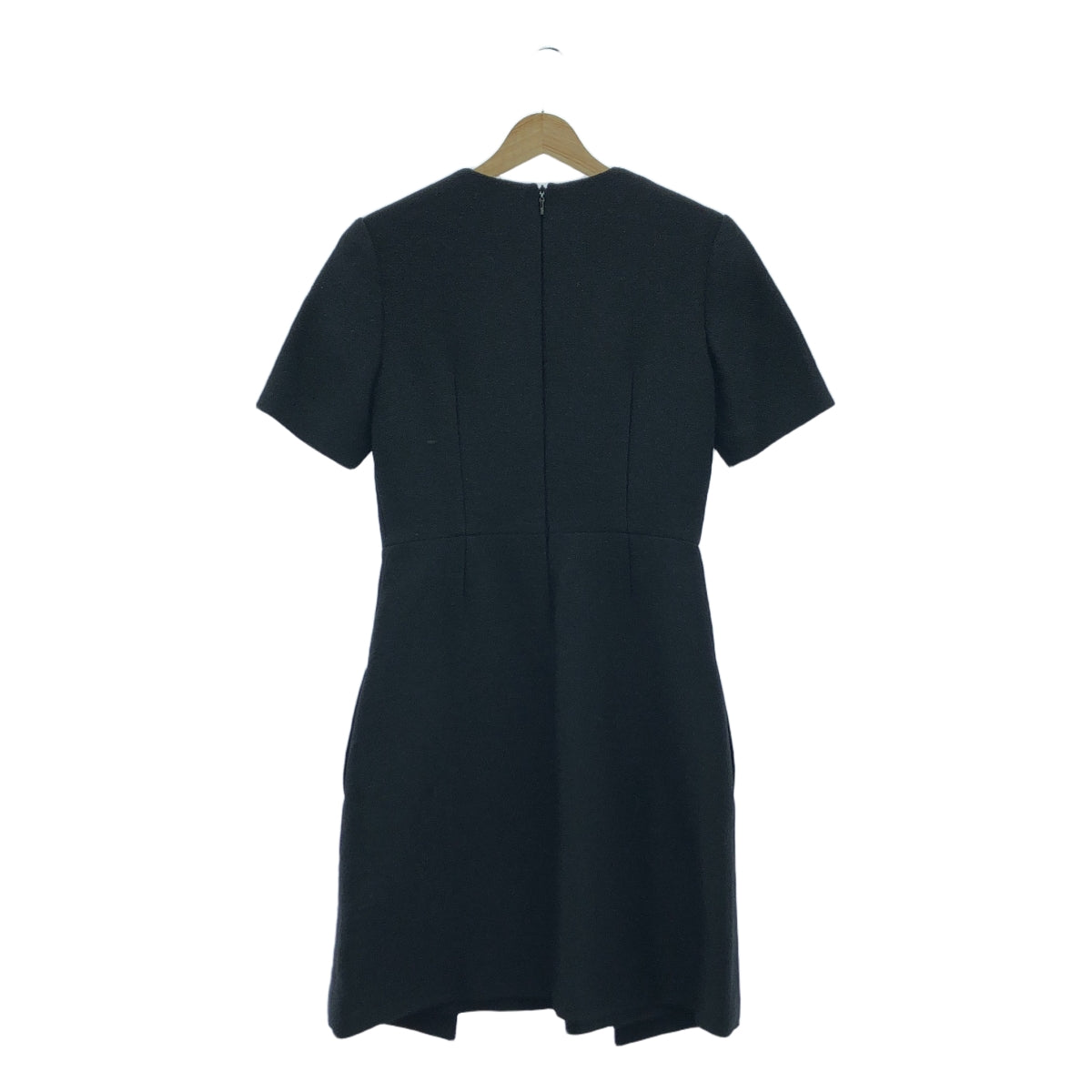 EPOCA / 에포카 | 나일론 코튼 울 라메 디자인 원피스 | 42 | 블랙 | 여성