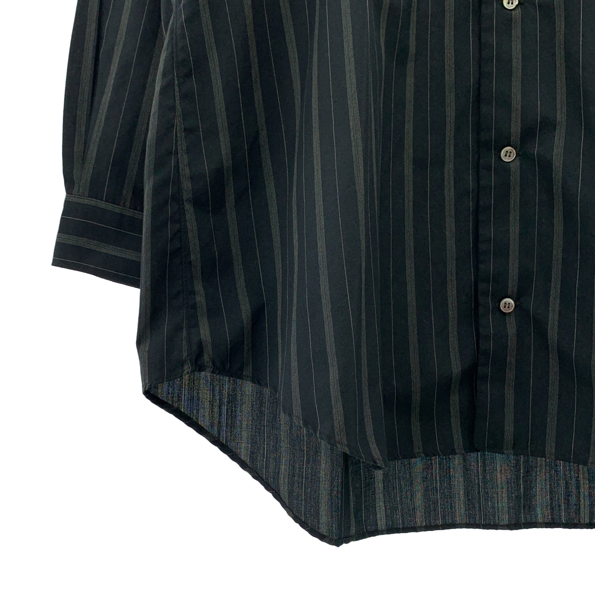 Y's for men / ワイズフォーメンヨウジヤマモト | 2002SS | ポリエステル ストライプ オーバーサイズシャツ |