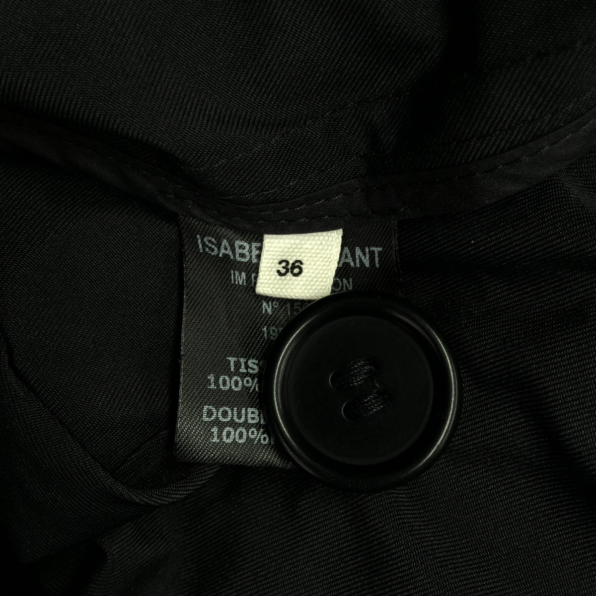 [狀況良好] ISABEL MARANT ETOILE |大衣 |尺寸 36 |黑色 |女性的