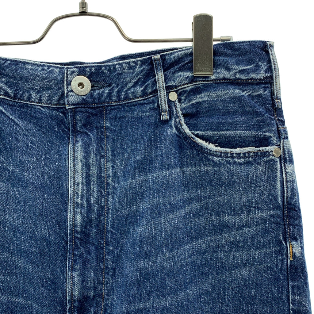 upper hights / アッパーハイツ | THE OLIVIA OASIS / ダメージ加工 デニム ワイドパンツ | 26 | レディース