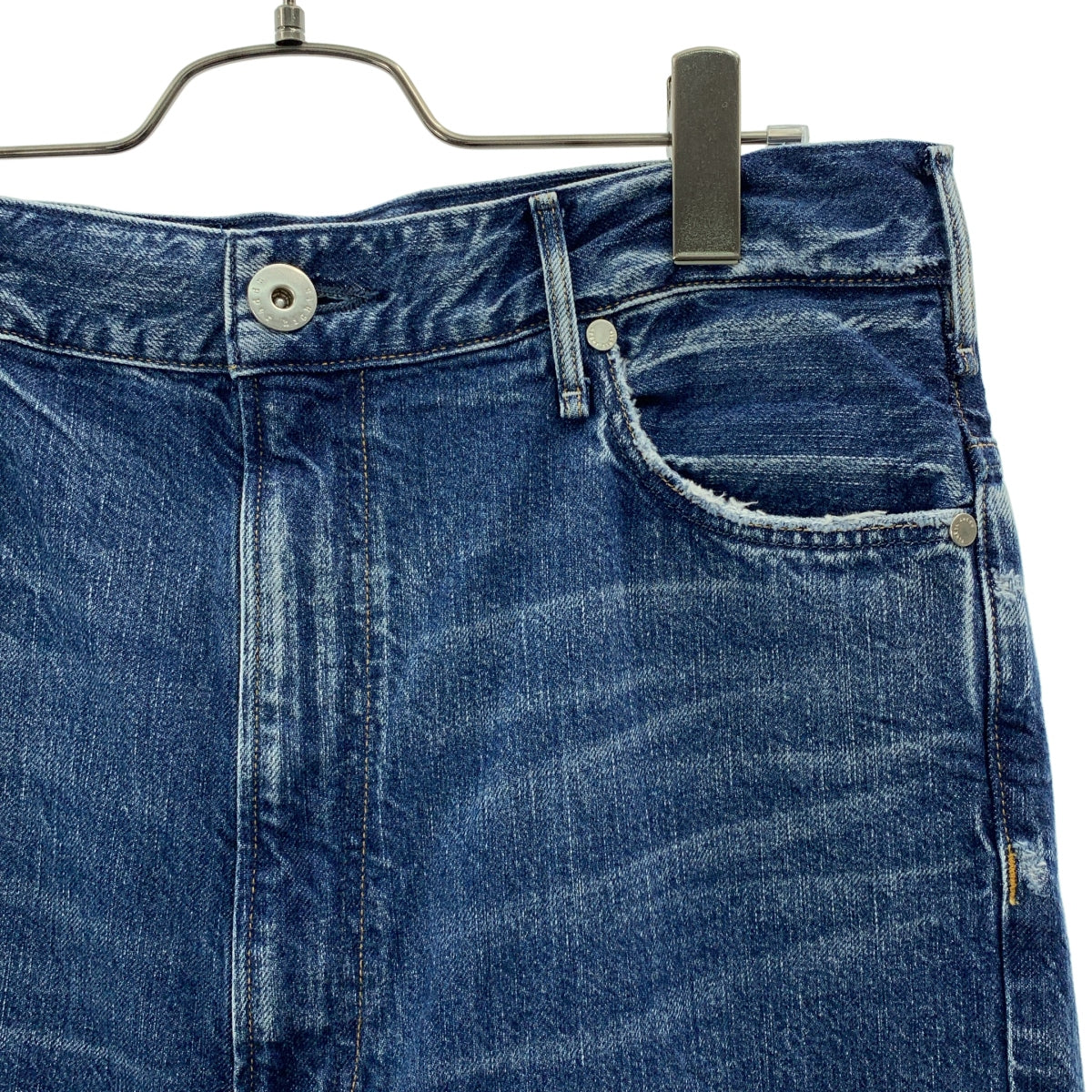 upper hights / アッパーハイツ | THE OLIVIA OASIS / ダメージ加工 デニム ワイドパンツ | 26 | レディース