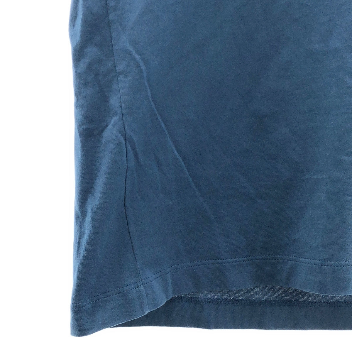 BOTTEGA VENETA / ボッテガヴェネタ | コットン バイカラー クルーネック Tシャツ | 46 | ブルー | メンズ