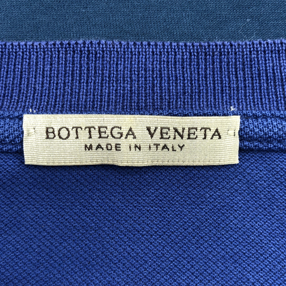 BOTTEGA VENETA / ボッテガヴェネタ | コットン バイカラー クルーネック Tシャツ | 46 | ブルー | メンズ