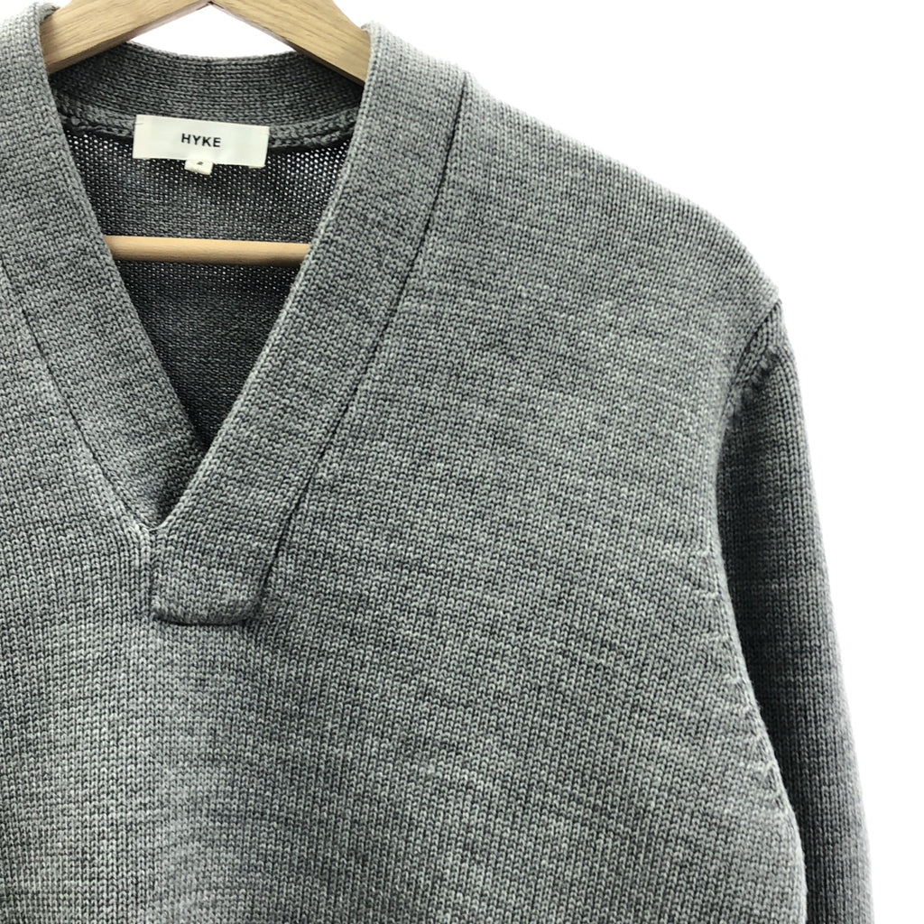HYKE / ハイク | V-neck knit sweater Vネック プルオーバー ニット | 2 |
