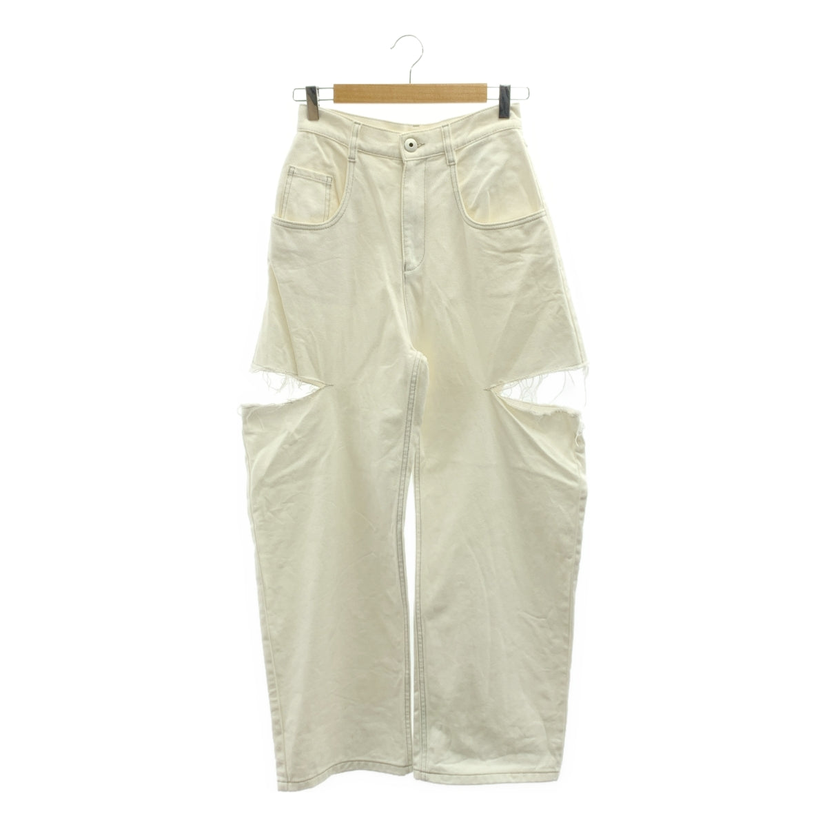 Maison Margiela / 메종 마르젤라 | 슬래시 디테일 데님 팬츠 | 38 | 여성