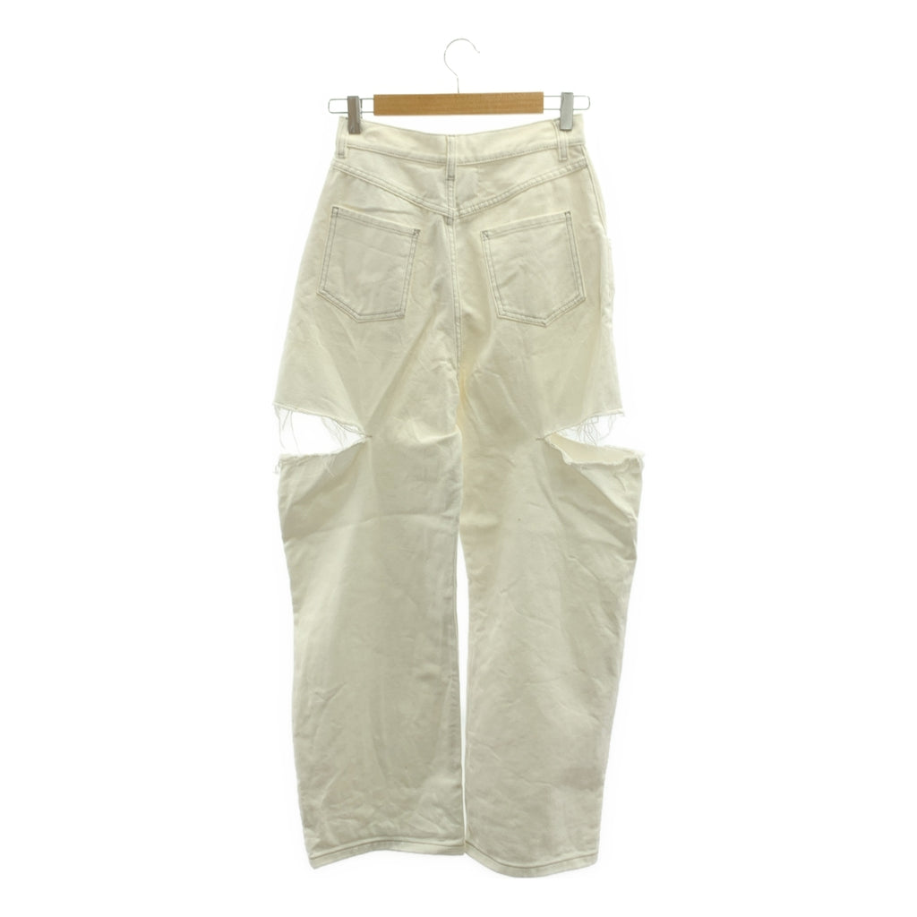 Maison Margiela / 메종 마르젤라 | 슬래시 디테일 데님 팬츠 | 38 | 여성