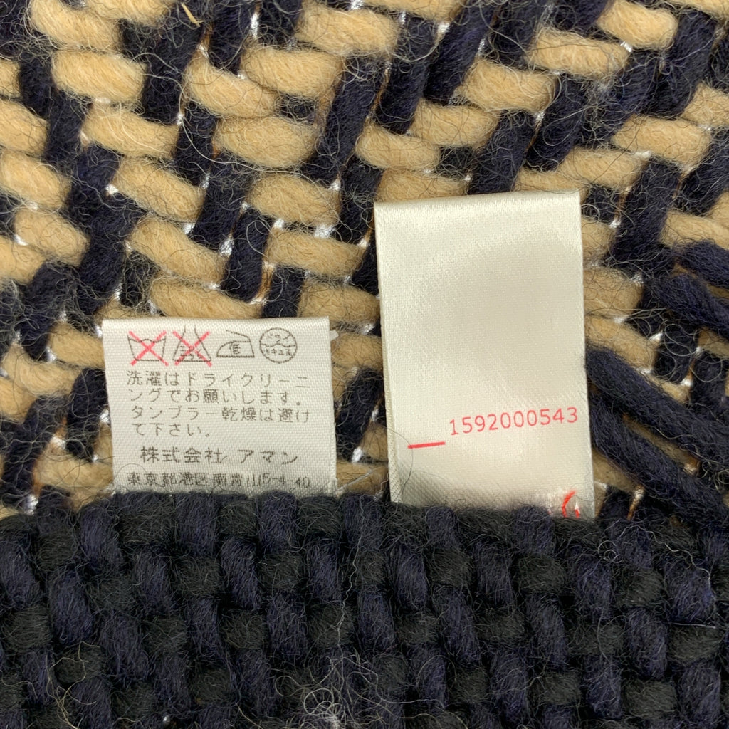 ALTEA / 알테아 | 울 대형 프린지 니트 스톨 머플러 |