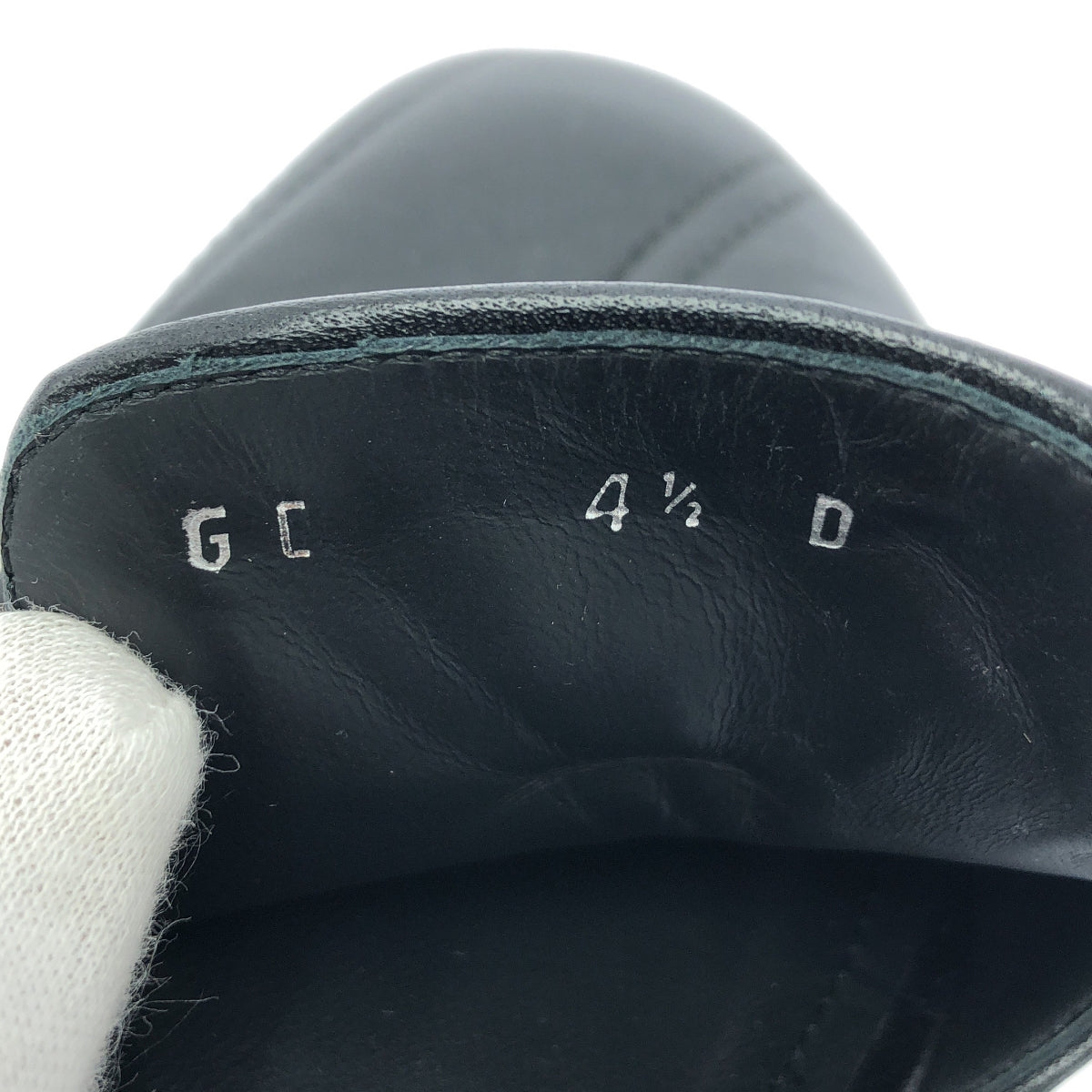 【美品】  FERRAGAMO / フェラガモ | BRIZA Q2 / レザー ロゴプレート リボン サンダル | 4 1/2 | ブラック | レディース