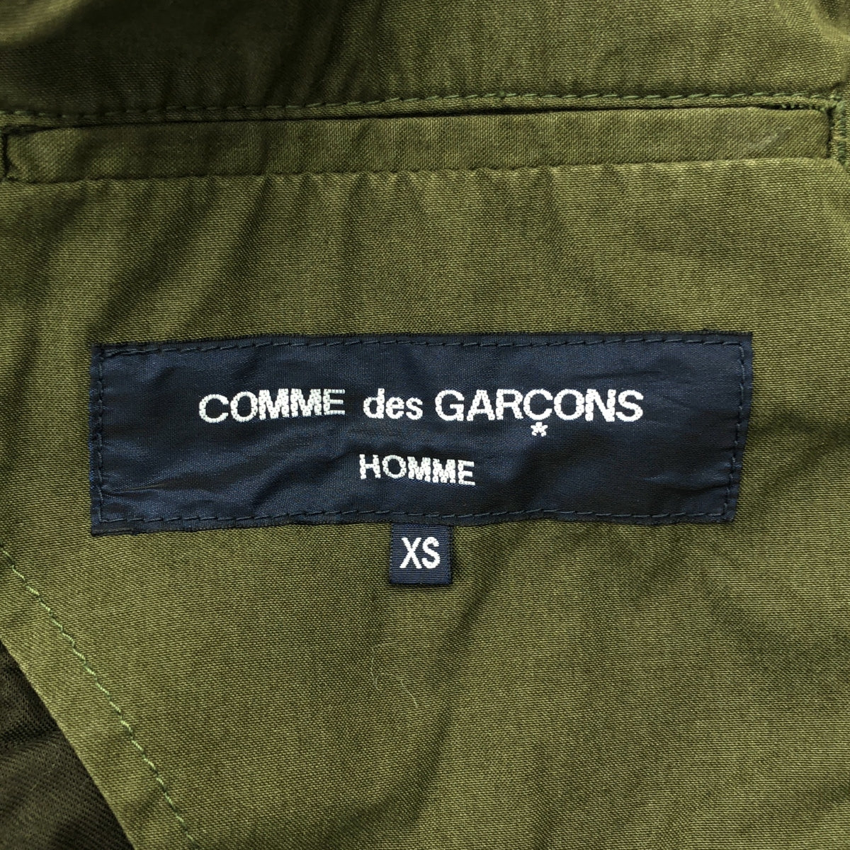 COMME des GARÇONS HOMME | 2020 春夏 |成衣染色多口袋外套 | XS |橄欖|男士