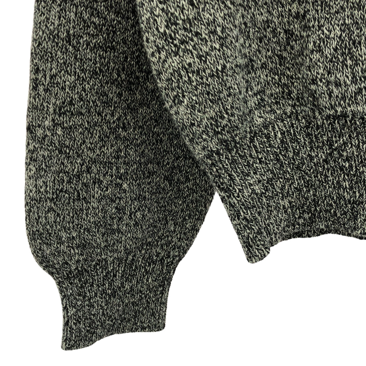 【美品】  FOG ESSENTIALS / エフオージーエッセンシャルズ | KNIT SWEATER ロゴ クルーネック ニット | S | グレー | メンズ
