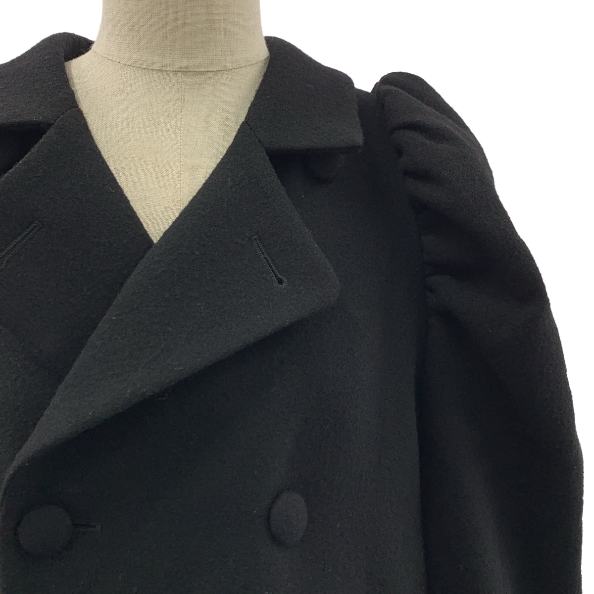 noir kei ninomiya / 느와르 케이니노미야 | 2022AW | 울 볼륨 슬리브 롱 코트 | S |