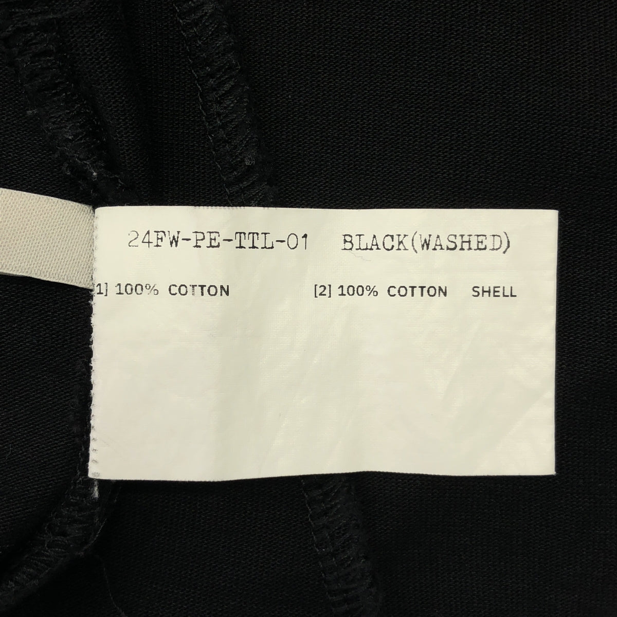 Professor.E / プロフェッサーイー | 2024AW | オーバーシルエット ワンポイントロゴ ヘンリーネック カットソー | 50 | チャコールブラック | メンズ