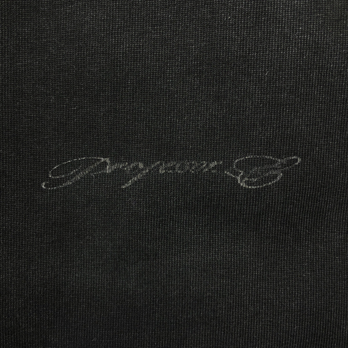 Professor.E / プロフェッサーイー | 2024AW | オーバーシルエット ワンポイントロゴ ヘンリーネック カットソー | 50 | チャコールブラック | メンズ