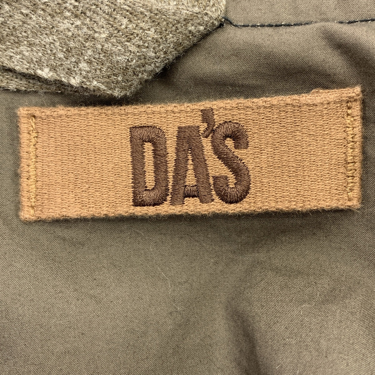 DA'S | 羊駝毛軍用拉鍊外套 | 3號 | 男款