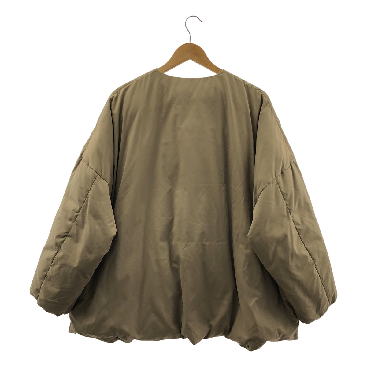 miffew / ミフュー | NO COLLAR OVER DOWN JACKET マイクロファイバー ノーカラー オーバー ダウン ジャケット | 2 | レディース