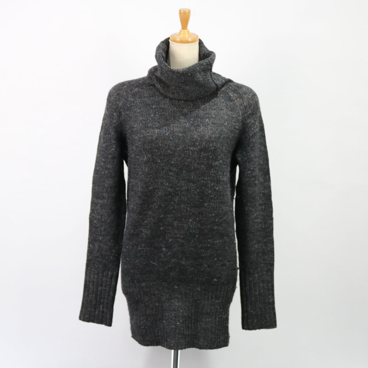 TANG / タング | リネン混タートルネックニット | 38 | レディース