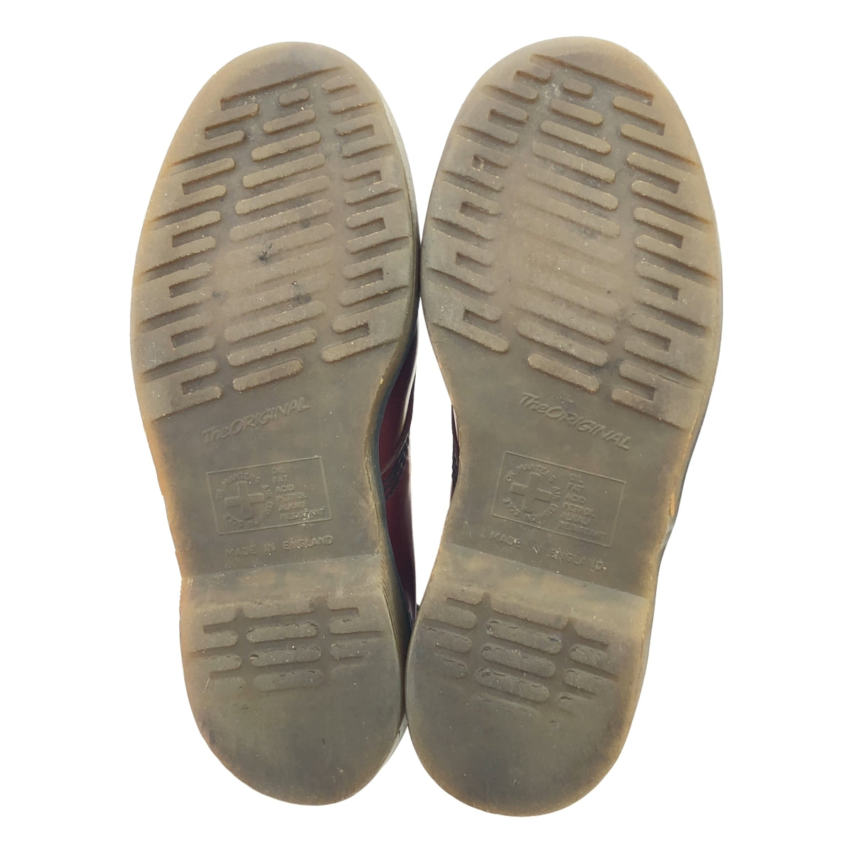 馬丁博士 | 八孔繫帶皮靴，英國製造 | 櫻桃紅 | 男款