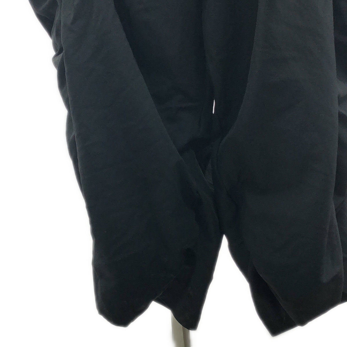 [狀況良好] COMME des GARCONS | 2021SS | 聚酯收縮抽繩超大寬褲 | S | 黑色 | 女款