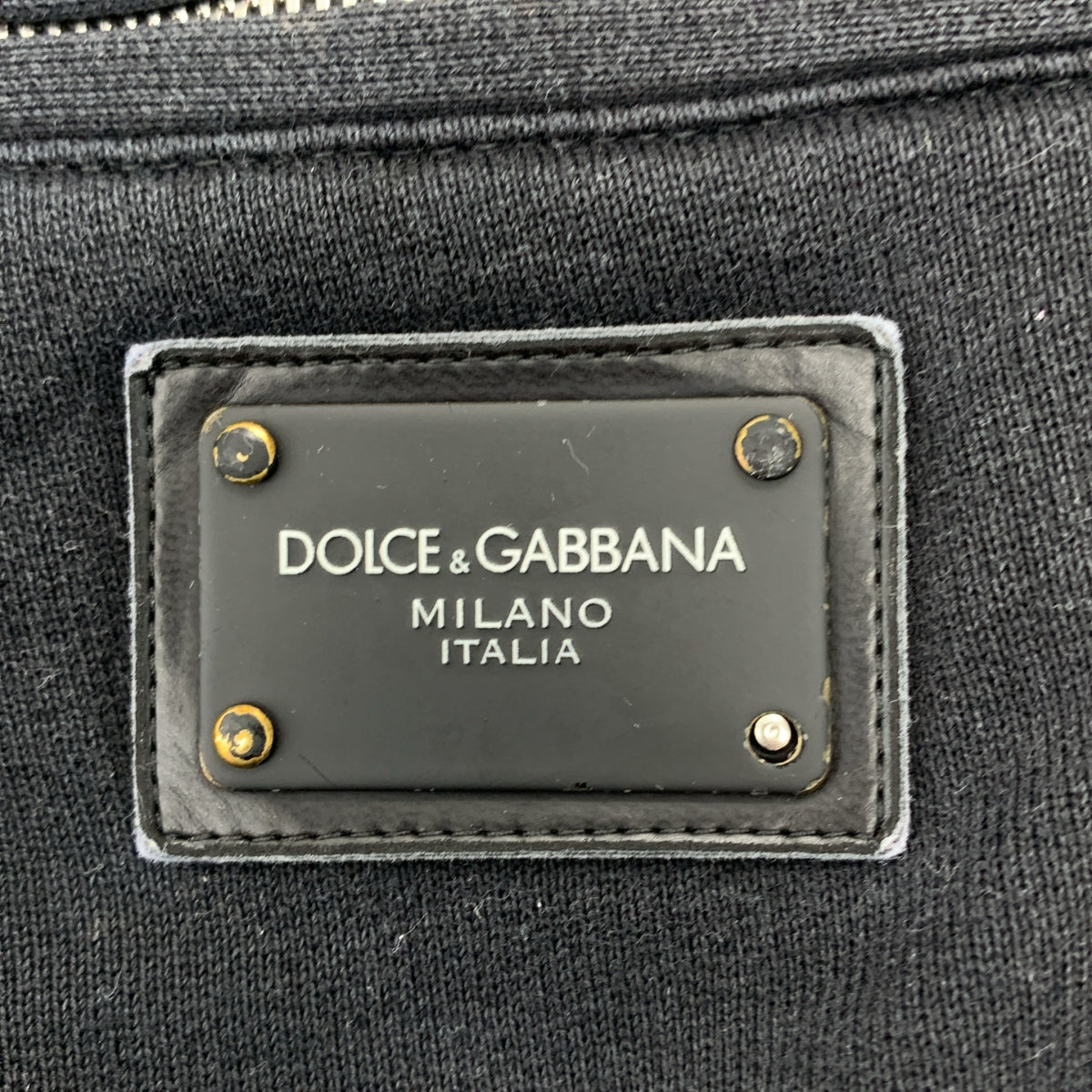 DOLCE &amp; GABBANA | 棉質標誌拉鍊抽繩運動褲 | 尺寸 44 | 男款