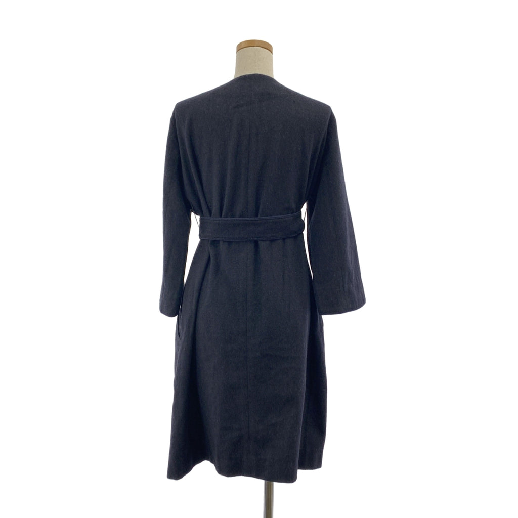 金鵝 | 羊毛繫帶無領大衣 | XS | 女款