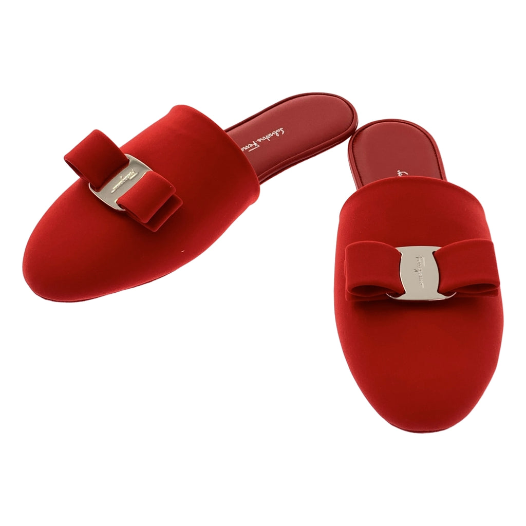 Salvatore Ferragamo | Vern Dream | Logo Ribbon 穆勒涼鞋 | 35碼 | 女款