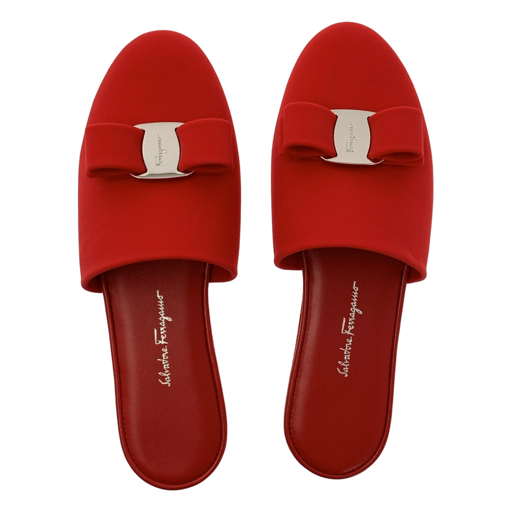 Salvatore Ferragamo | Vern Dream | Logo Ribbon 穆勒涼鞋 | 35碼 | 女款