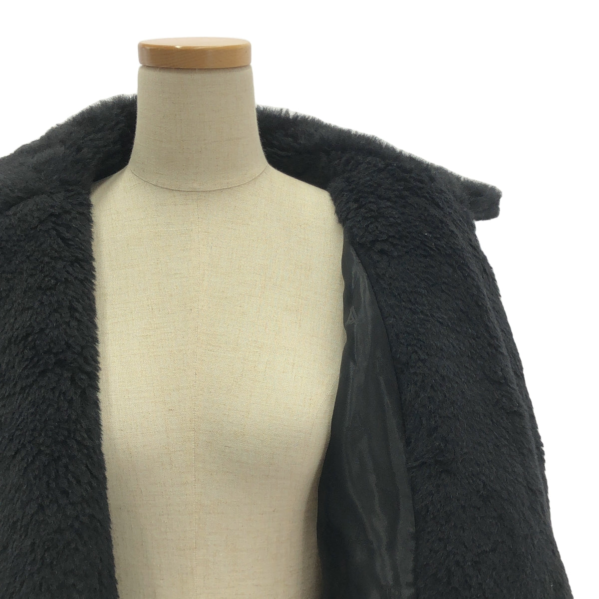 [狀況良好] Max Mara | Radice 泰迪熊機車短外套 | 尺寸 42 | 黑色 | 女款