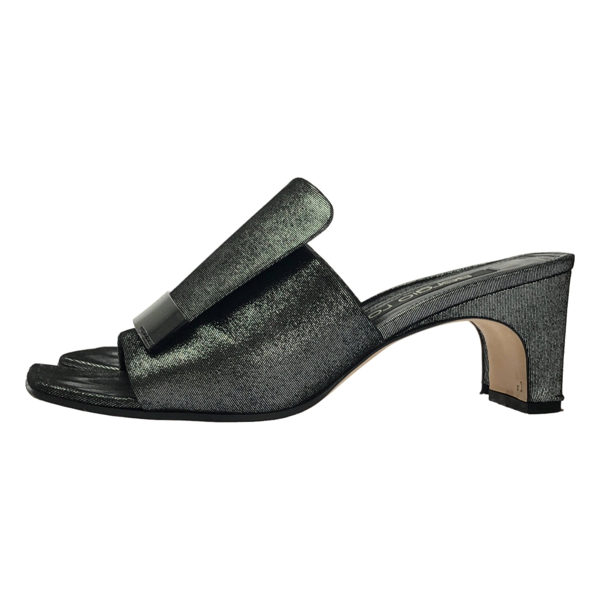 sergio rossi / セルジオロッシ | Sr1 Mule HH 60mm グリッター ヒール サンダル | 38 | レディース
