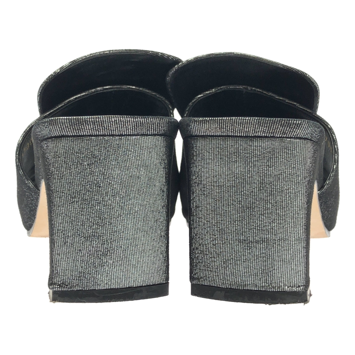 sergio rossi / セルジオロッシ | Sr1 Mule HH 60mm グリッター ヒール サンダル | 38 | レディース