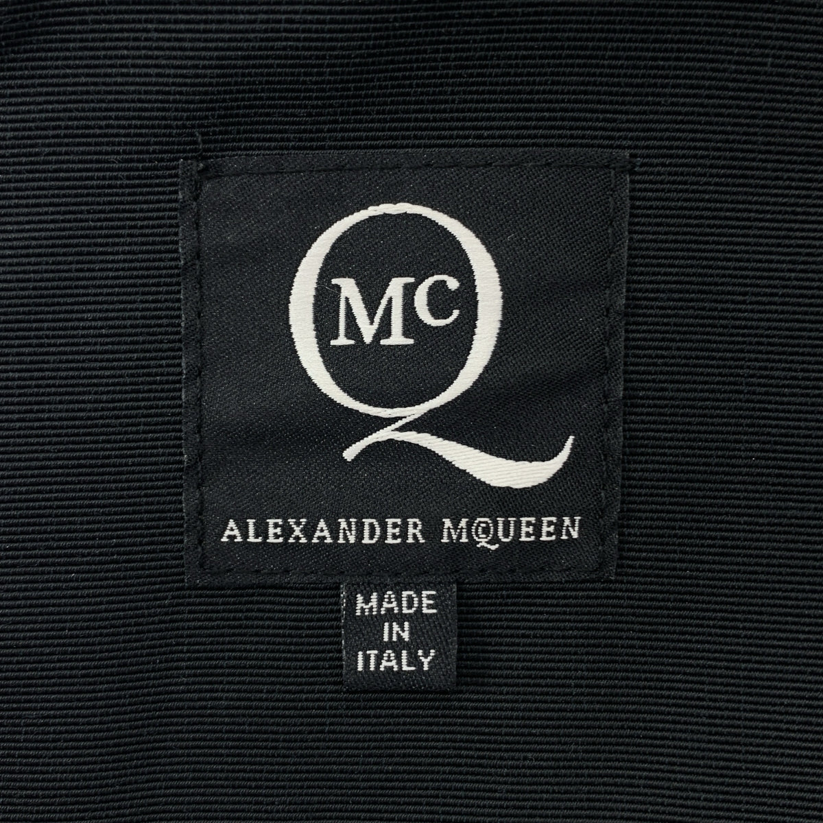 【美品】  ALEXANDER MCQUEEN / アレキサンダーマックイーン | Vネック ミニドレス フレア ワンピース | 38 | ブラック | レディース