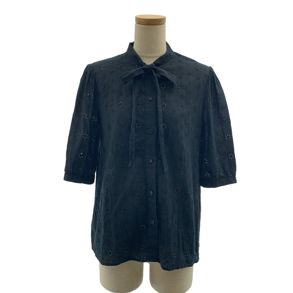 CELINE / 셀린느 | 린넨 코튼 리본 풀오버 블라우스 | 38 |