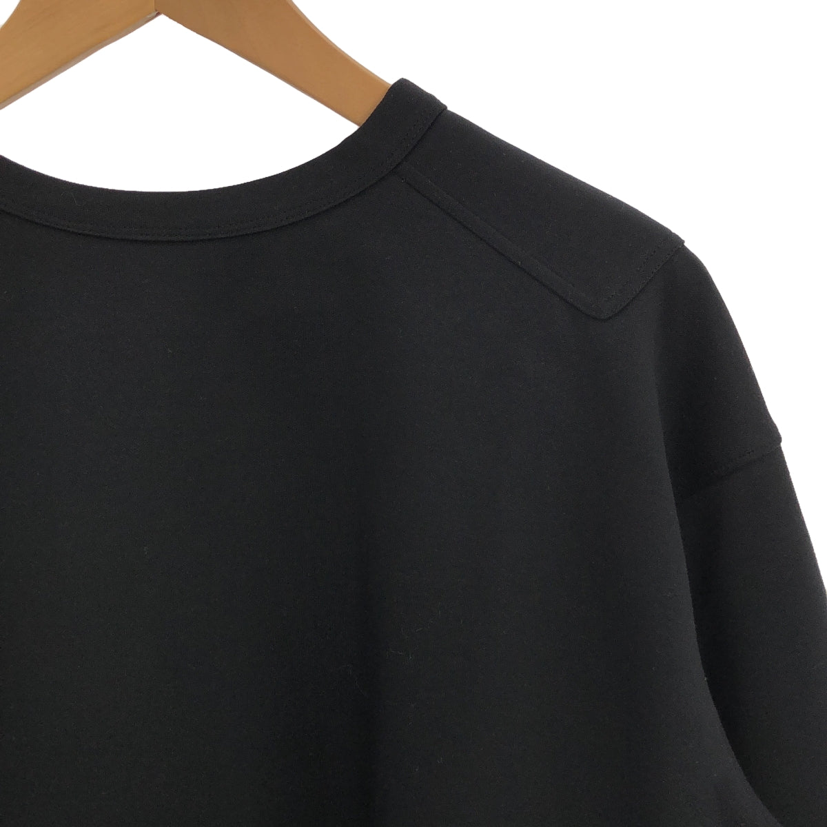 THE RERACS / 자릴락스 | LONG SLEEVE A-LINE COMAND T-SHIRT 커맨드 티셔츠 | 38 | 블랙 | 여성