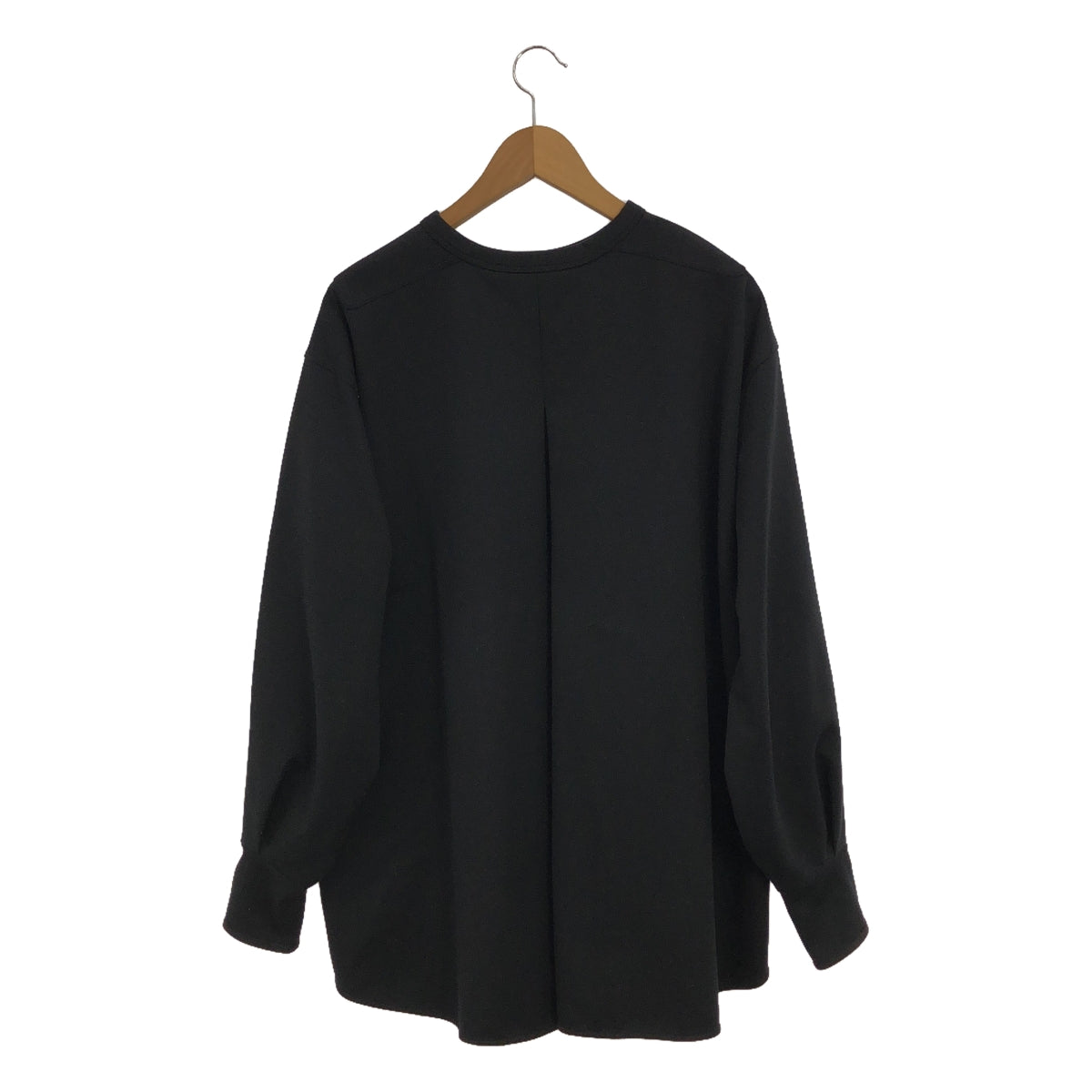 THE RERACS / 자릴락스 | LONG SLEEVE A-LINE COMAND T-SHIRT 커맨드 티셔츠 | 38 | 블랙 | 여성