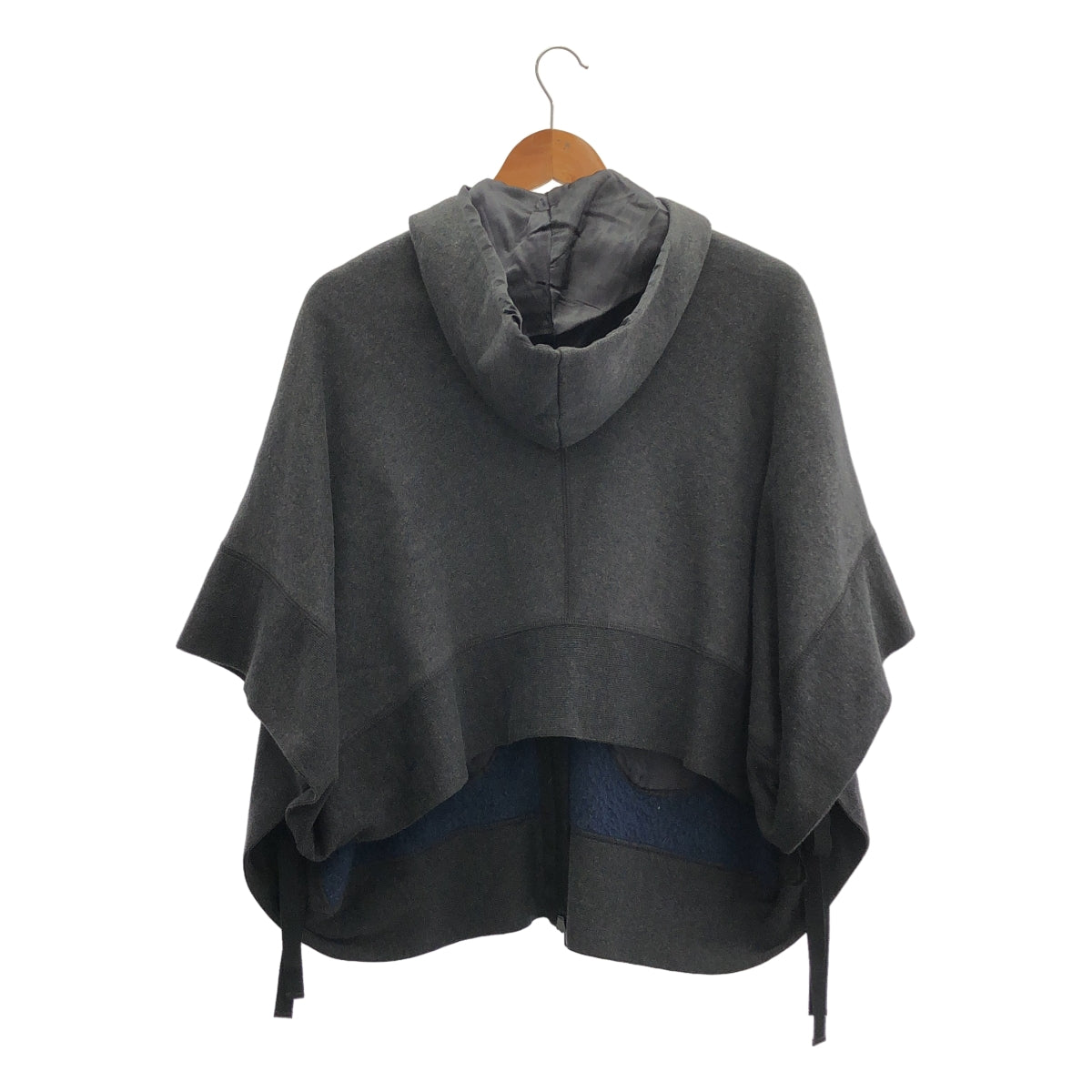 sacai luck / サカイラック | コットン フーデッド ポンチョ ジャケット | 2 |