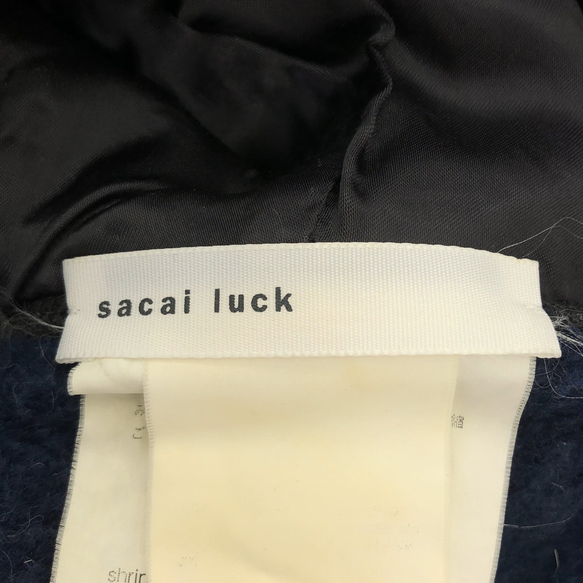 sacai luck / サカイラック | コットン フーデッド ポンチョ ジャケット | 2 |