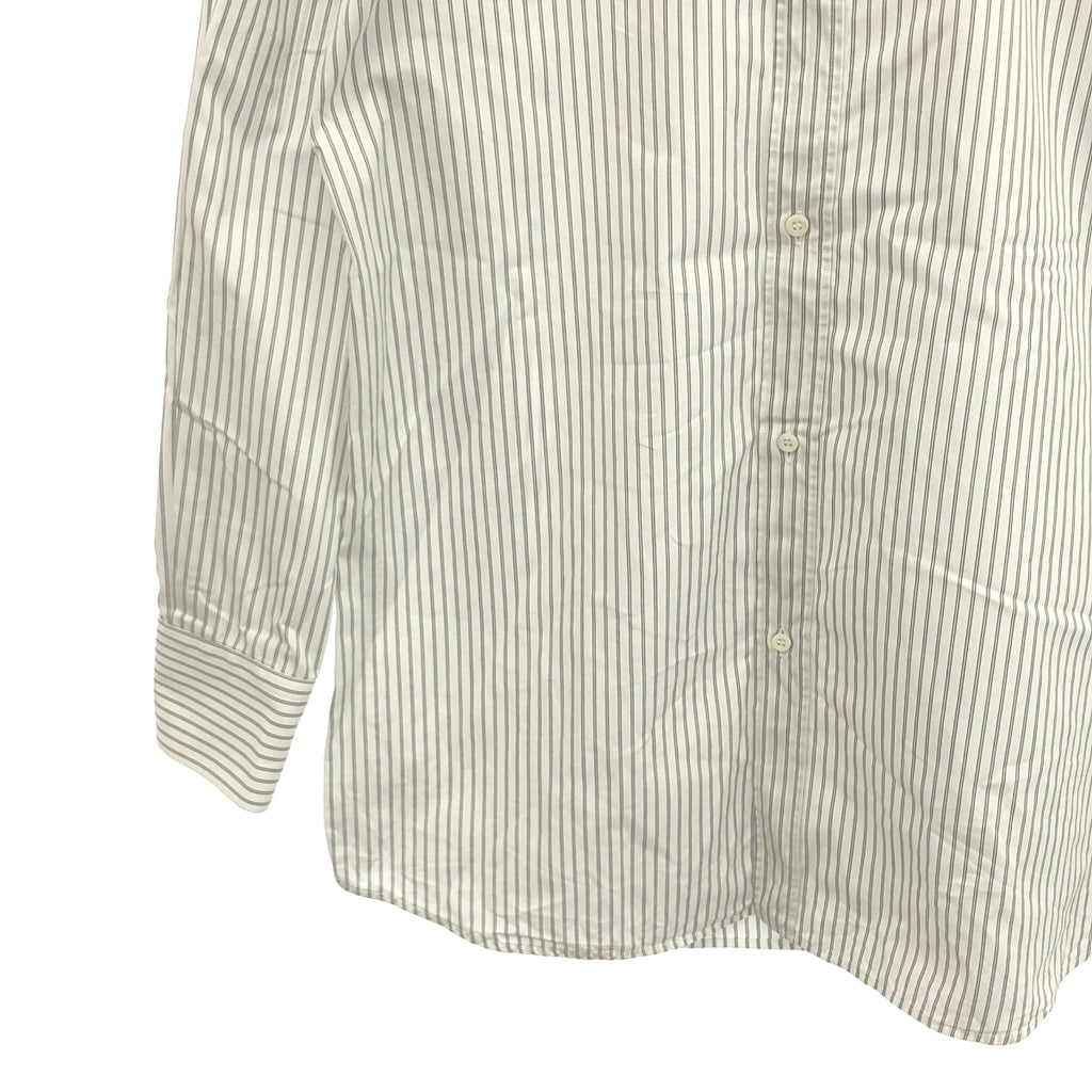 GUCCI | 條紋棉質長袖襯衫 | 40碼 | 白色/灰色 | 男款